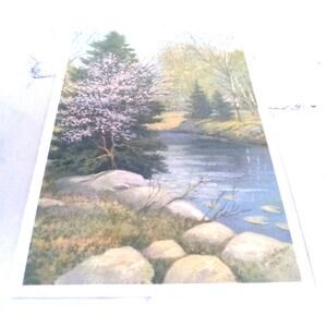 Box Of 22 River Scene Thank You Cards With Envolopes